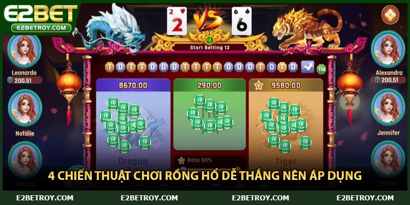 4 chiến thuật chơi rồng hổ dễ thắng nên áp dụng